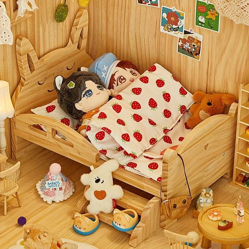 Pet supplies Style Bear bed  Add  bear quilt three    piece set