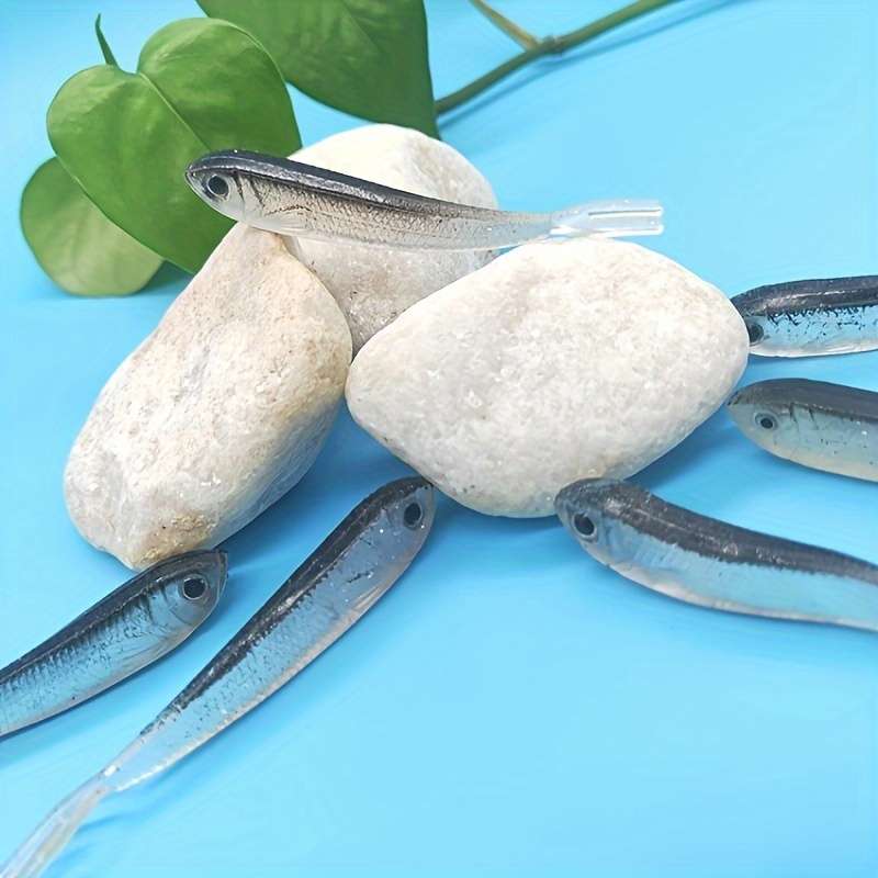 10pcs Premium Soft Baits for Bass Fishing Realistic Rubber Lures PVC Material Ideal for Fre