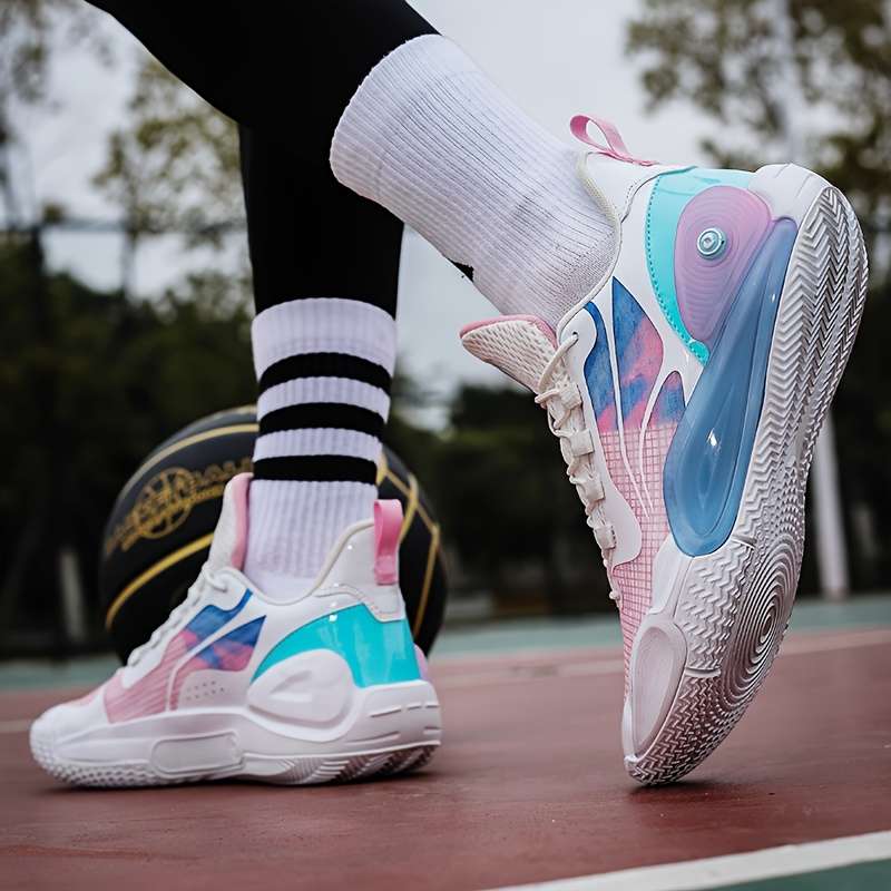 Sneakers White Pink Size Uk 7