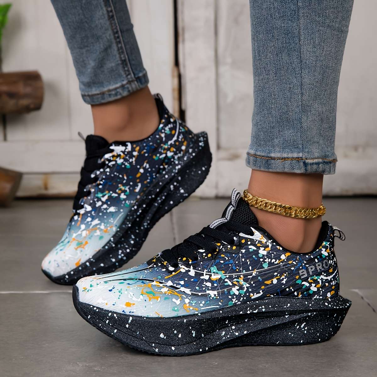 Sneakers Color Black Sizeuk 7.5
