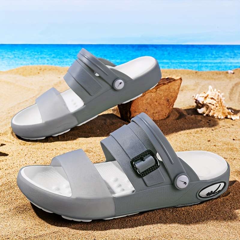 Men Slippers Summer Style Brownness Size Uk 7