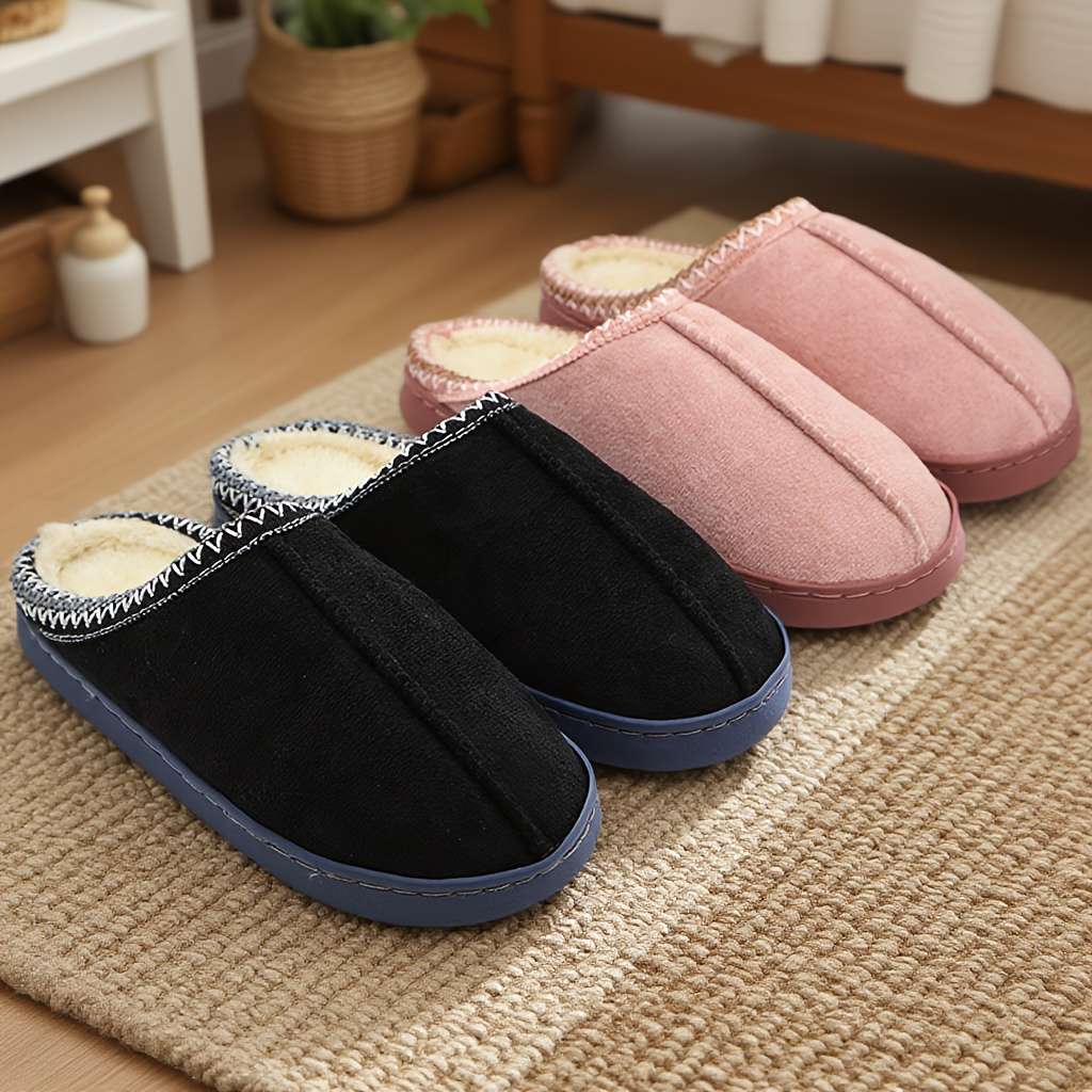 Cotton Slippers Color Grey Sizeuk 7.5-8