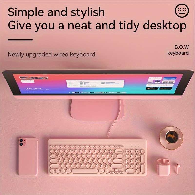 keyboard Items Wired Keyboard White