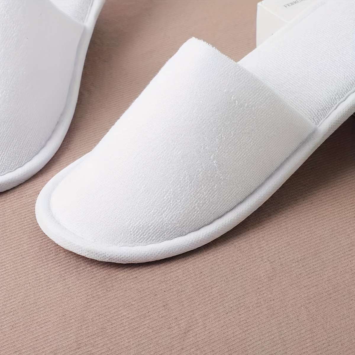 Cotton Slippers Color White Sizeuk 10.5