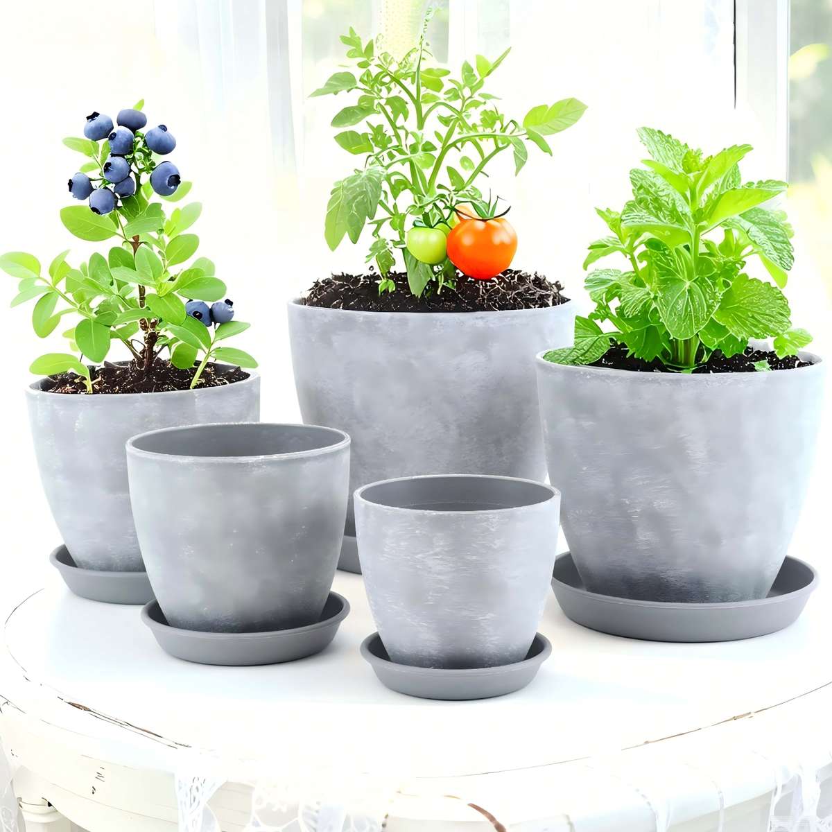 Flowerpot Color Gray Quantity5