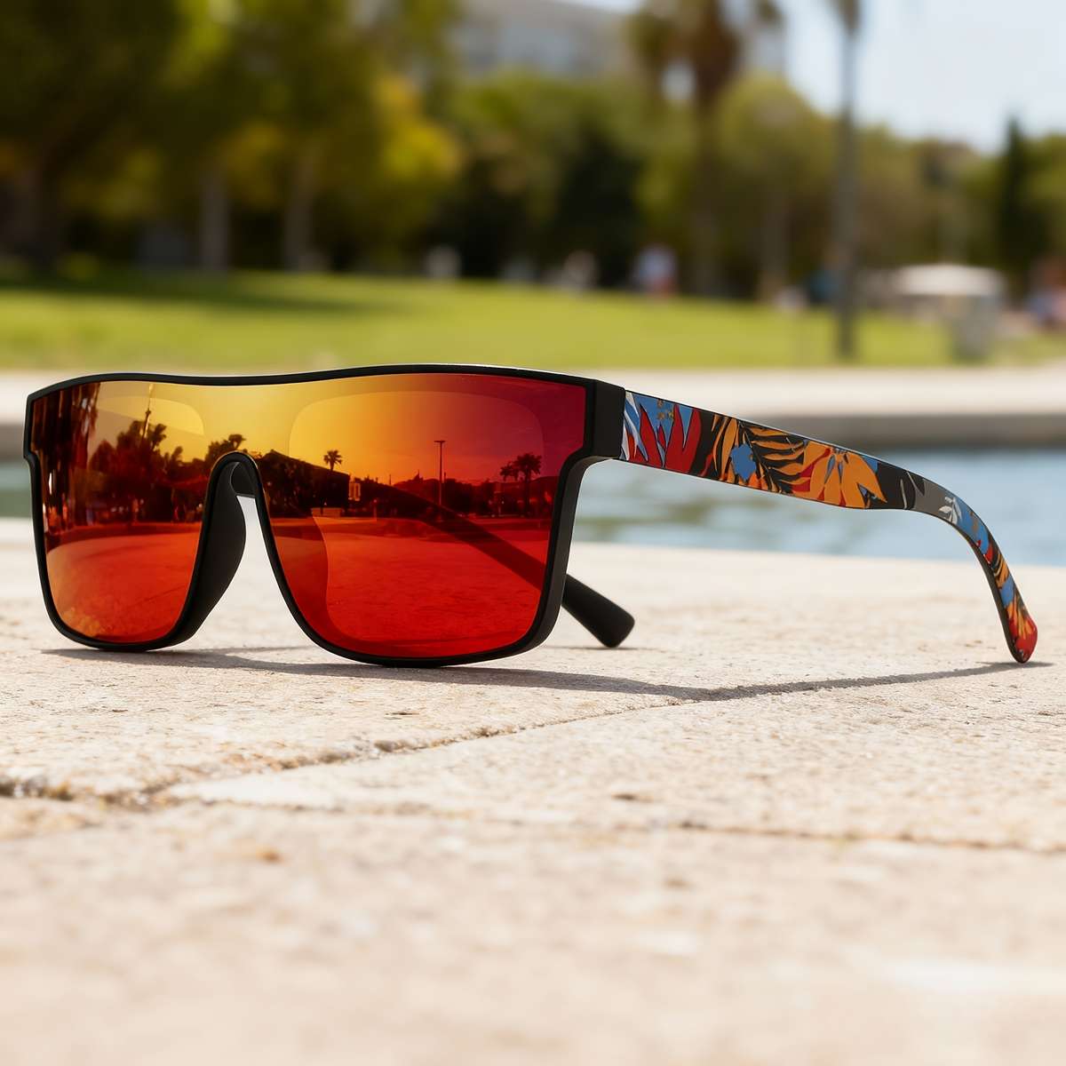Mens Glasses Color C7 Golden Mirror