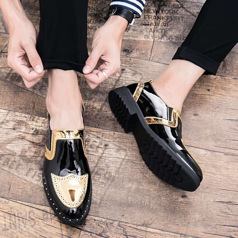 Mens Leather Shoes Color Black Sizeuk 10