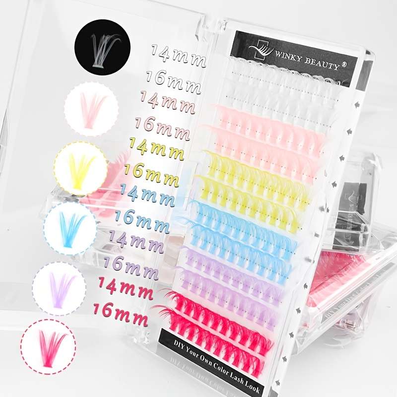 120pcs Natural Volume False Eyelashes Model 40dlight 07mm