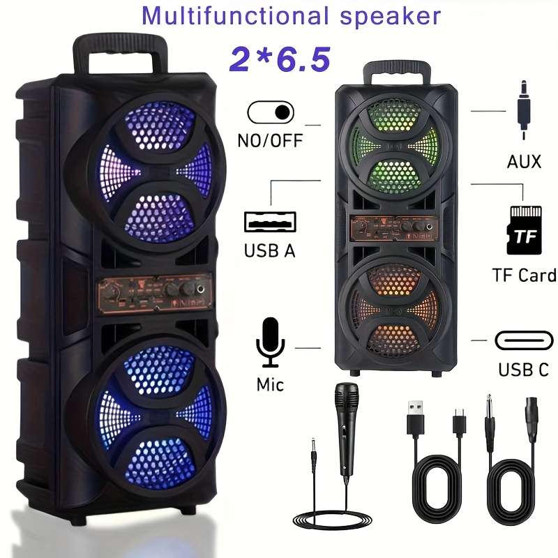 Speaker Items Upgraded Outdoor Style Black