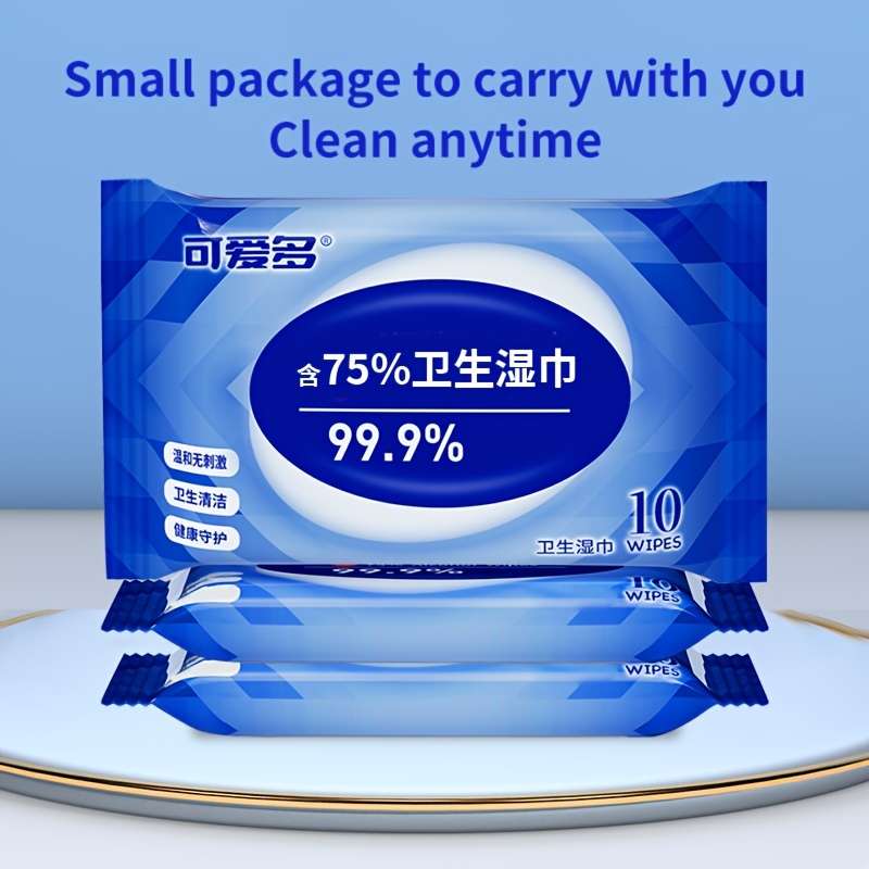 Wet Wipes Quantity 5 Packs Of 50 Tablets