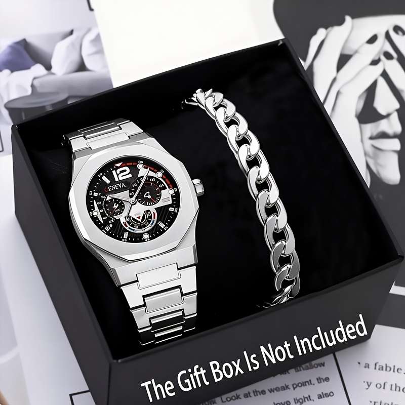 5PCS Fashion Casual Elegant Round Retro Canvas Strap Quartz Mens Watchquantity