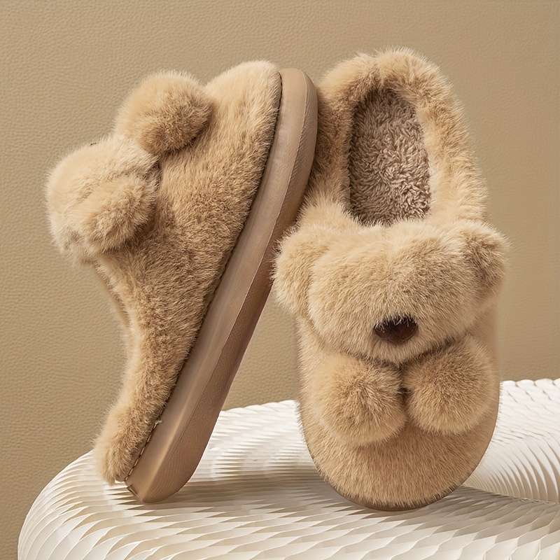 Cotton Slippers Color Bean Paste Color Sizeuk 7.5-8