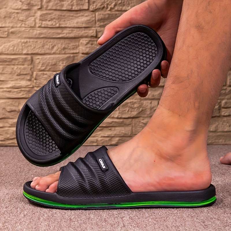 Men Slippers Summer Style Deep Blue Size Uk 6.5 To 7