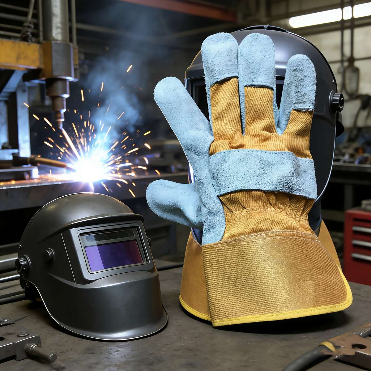 Work Gloves Color Multicolor