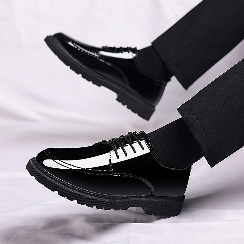 Mens Leather Shoes Color Black Sizeuk 8