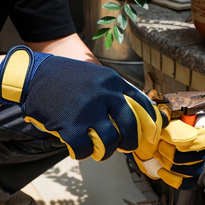 Work Gloves Color Yellow Quantity2Pcs