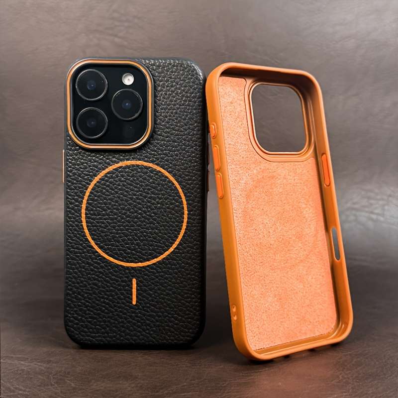 1Pc Light Grey For iPhone 12 Magnetic Wireless Charging Phone Case