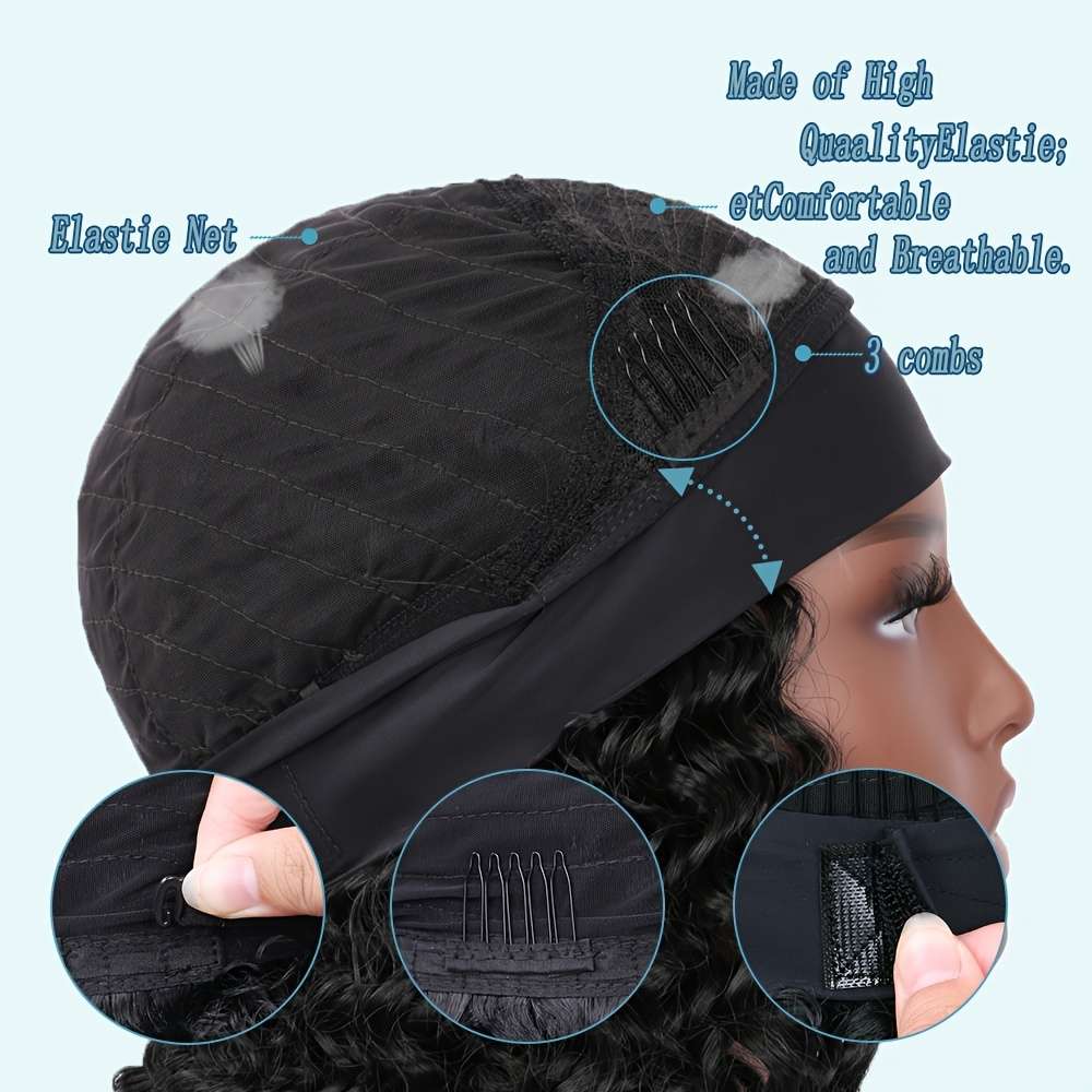 #1B Womens Wigs Hair Length 25.4Cm