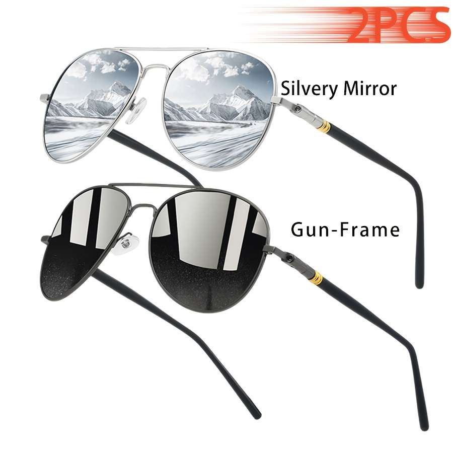 Cycling Glasses Color 2Pcs Black Gunframe