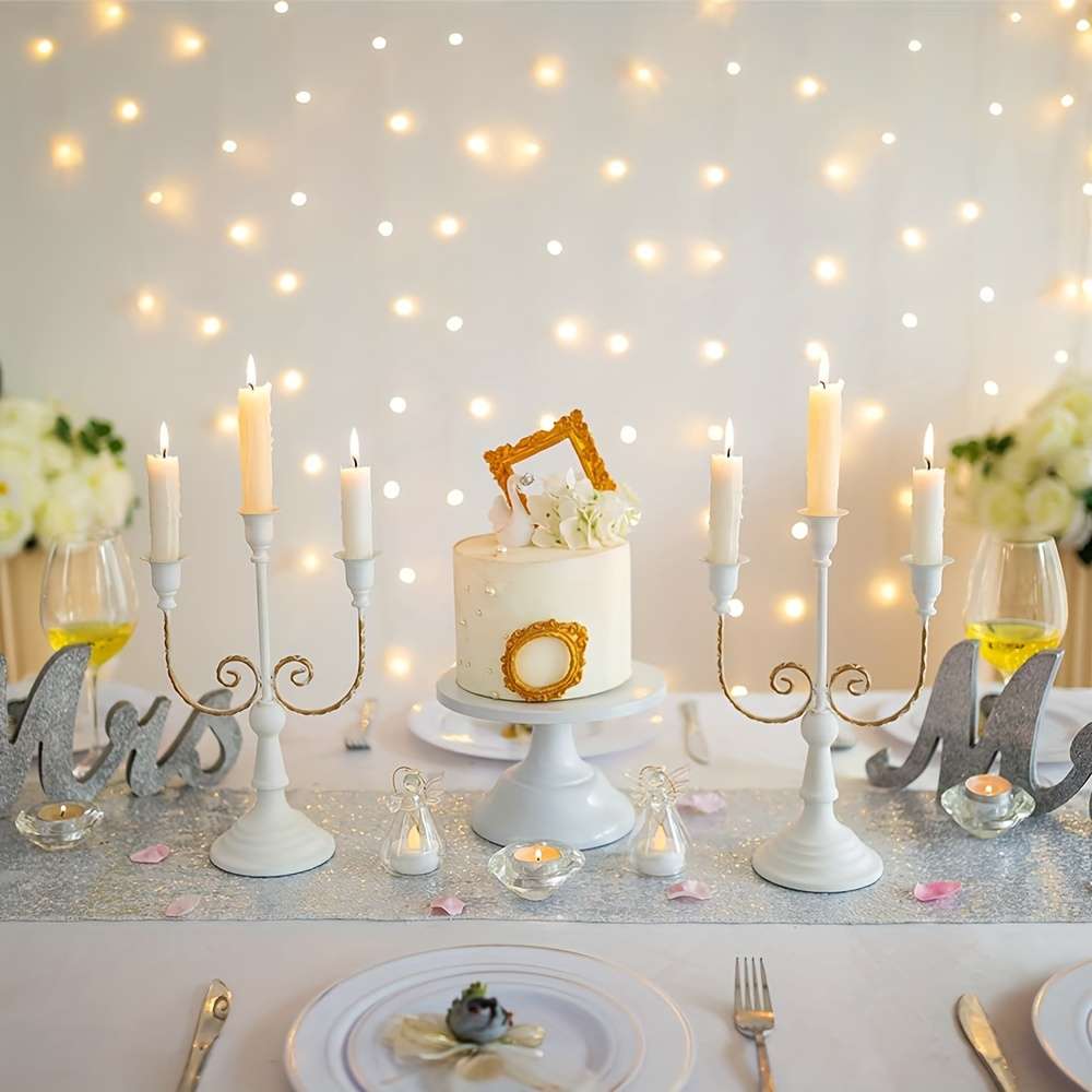 Wedding Supplies Color Golden Model 5 Arm 2Pcs