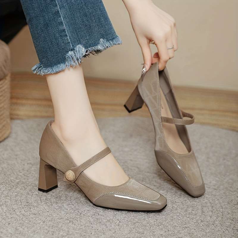 Women S High Heels Color Khaki Sizeuk 3.5