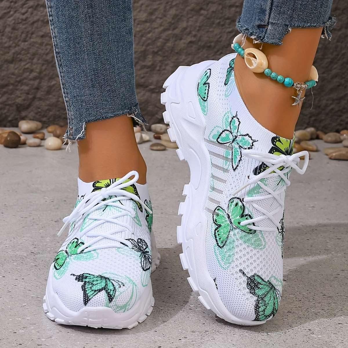 Women S Sneakers Color Green Sizeuk 4.5