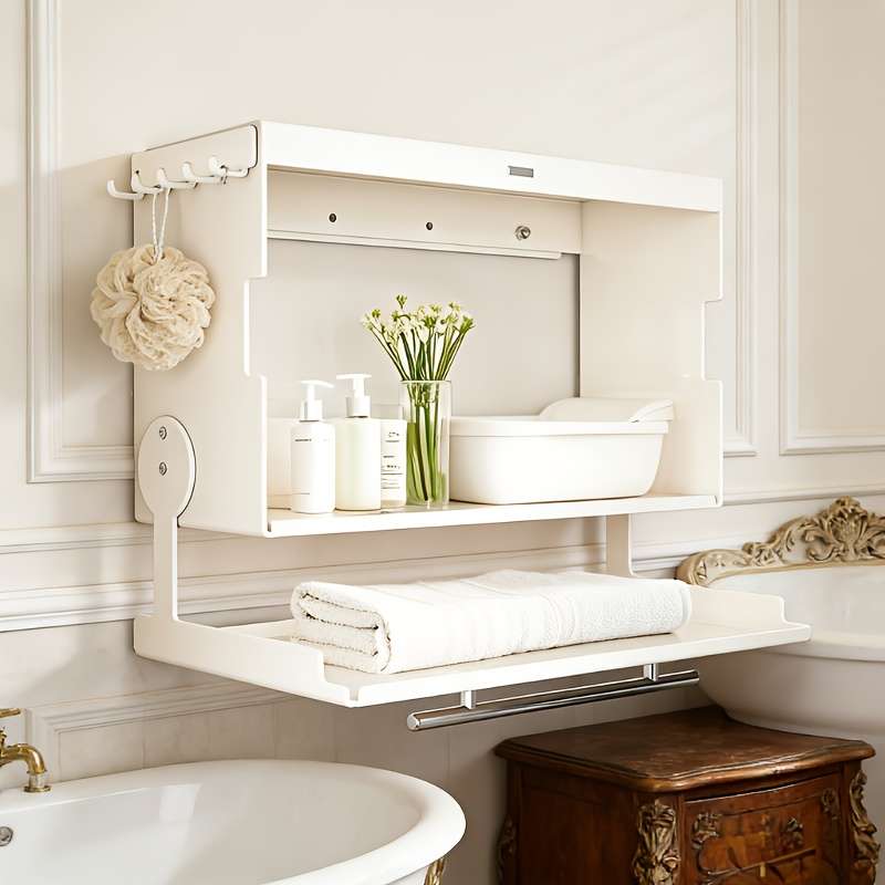 Bathroom Storage Rack Model Basic Model  Gun Gray  Face Width 40Cm15.75