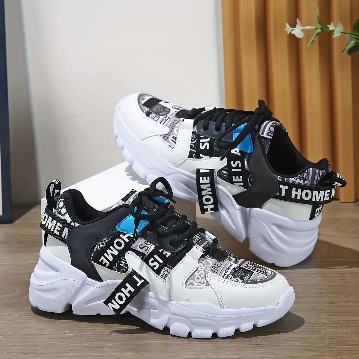 Women S Sneakers Color White Black Blue Sizeuk 5