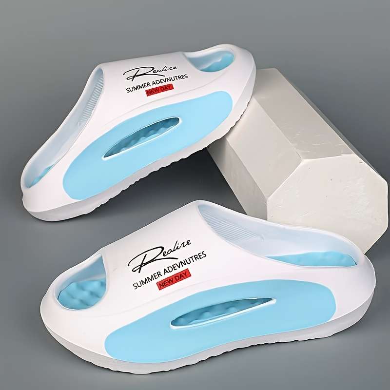 Sandals Color Blue White Size Uk 9.5