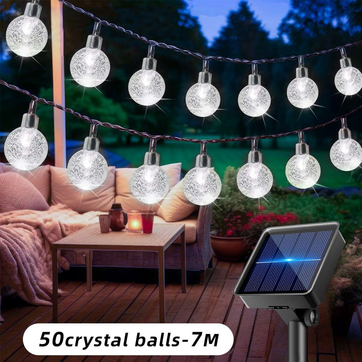 String Lights Model 50 Crystal Lights   7 M Stylewarm Light