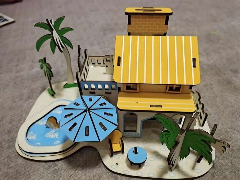 Building Toy Architectural Model Toy Set Style Binhai Xiaozhu