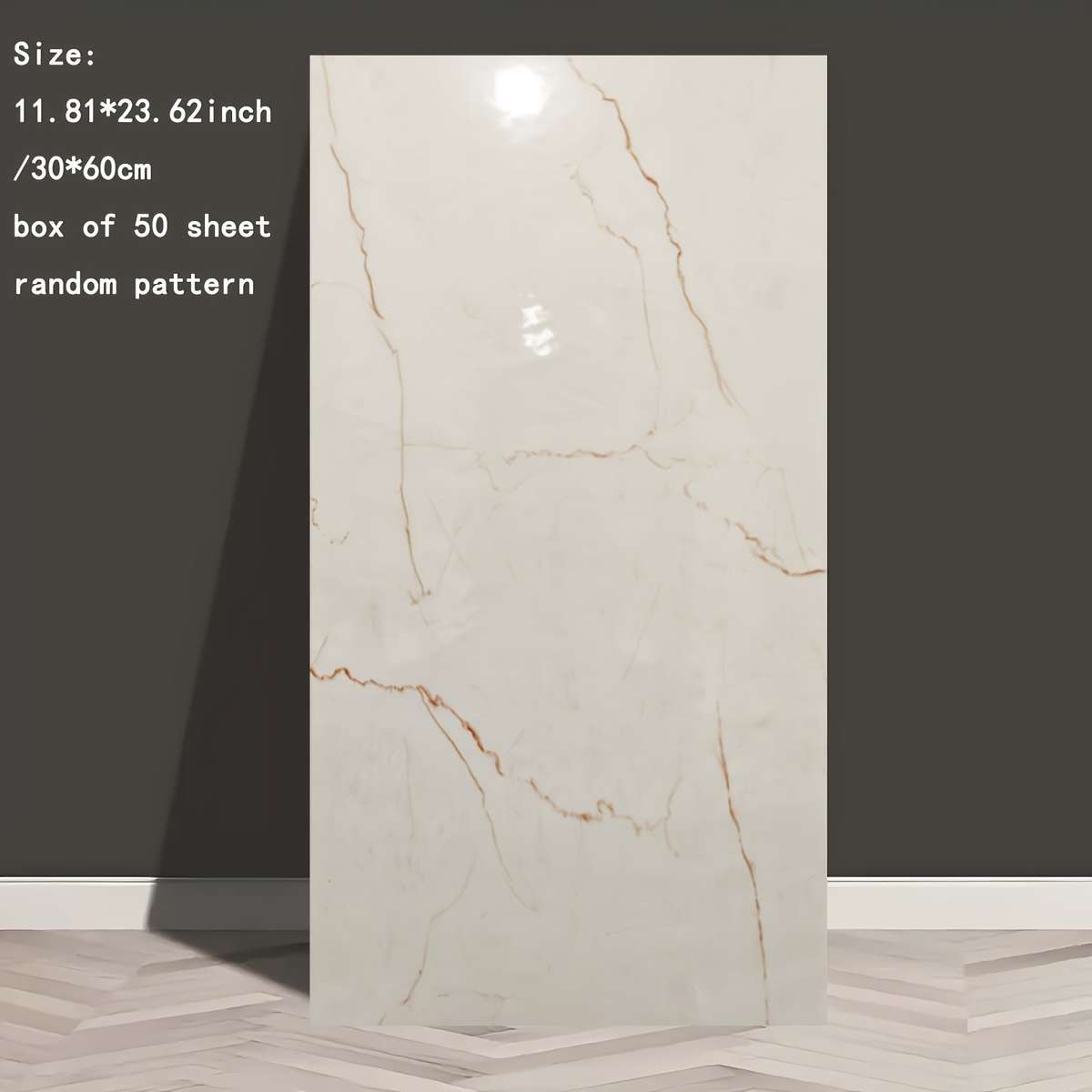 50PCS Durable Oil Resistant White Series Foam Wall Stickers Self Adhesive Office