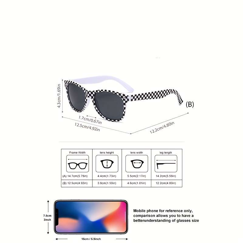 Kids Glasses Color 2Pcs Flag
