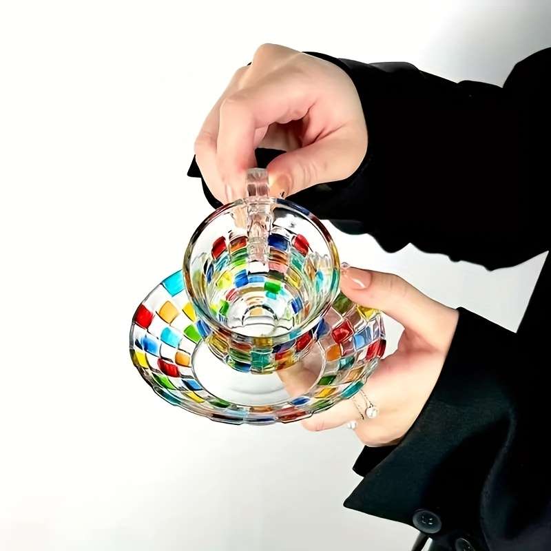 Water Cup Style Waist Length Coffee Cup And Saucer Set