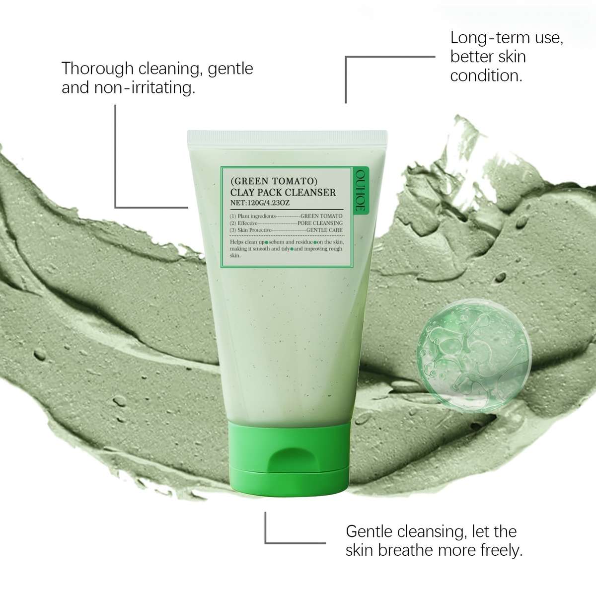Facial Cleansing Capacity 120G*2Pcs