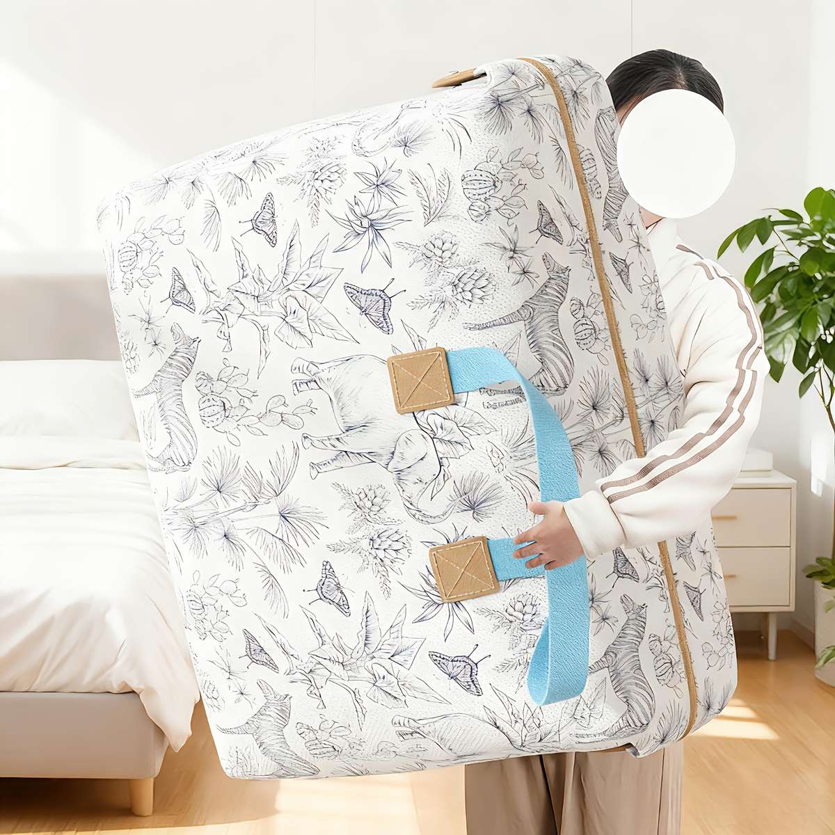2Pcs Multiple Large Capacity Storage Totes Clothes Size S