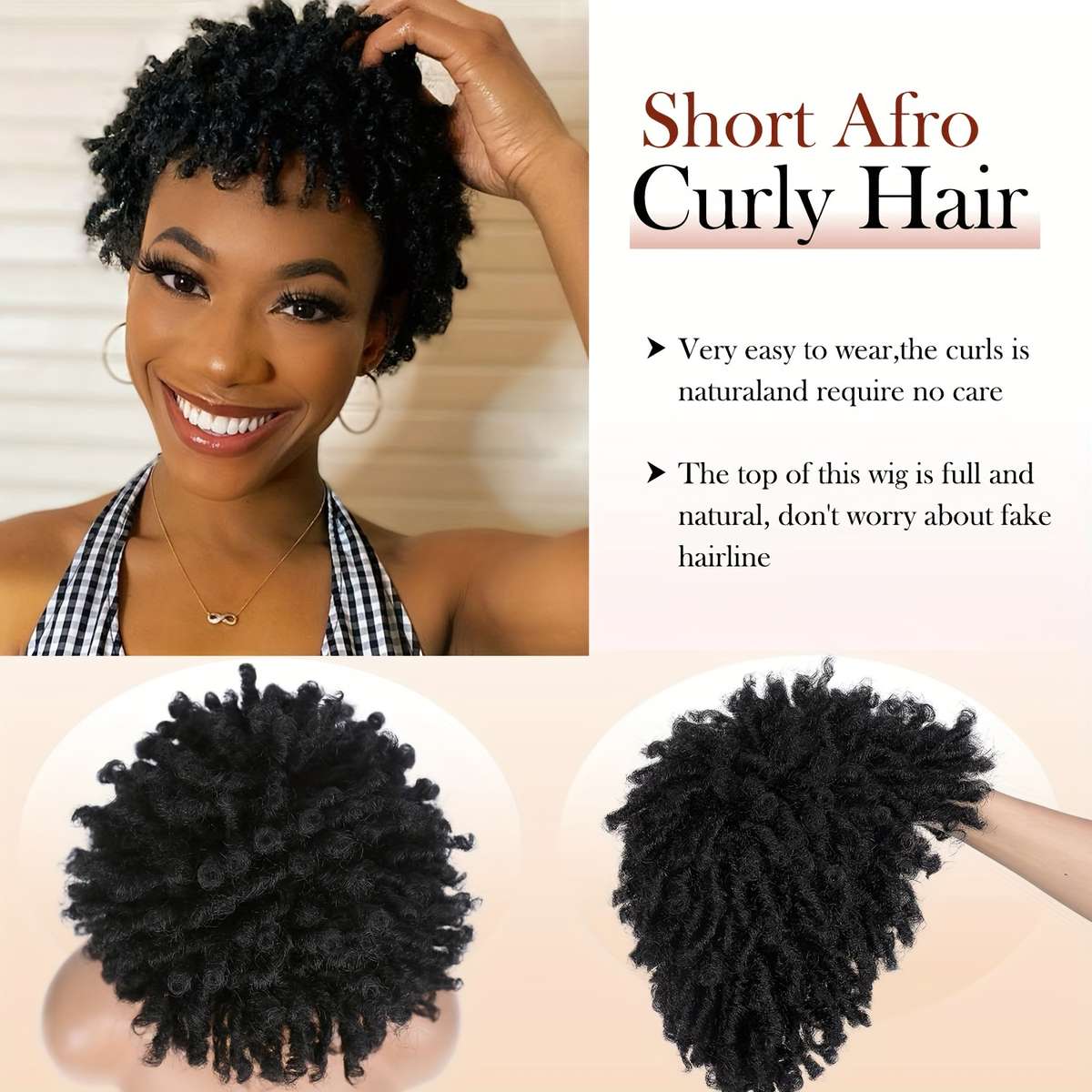 #T30 Womens Wigs Hair Length 5.08Cm