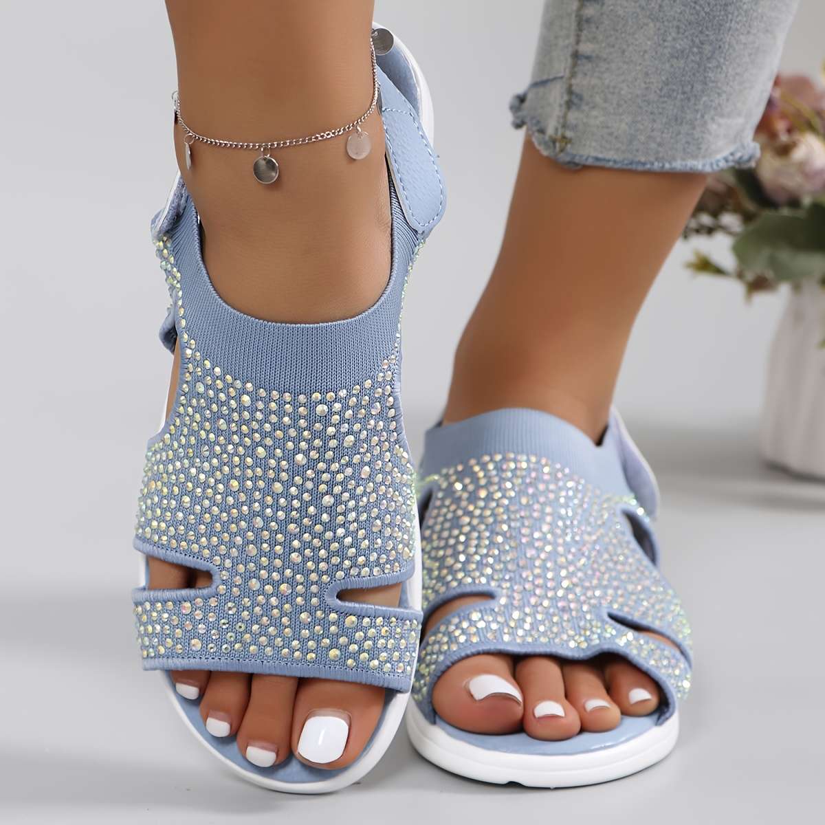 Sandals Color Blue Sizeuk 7