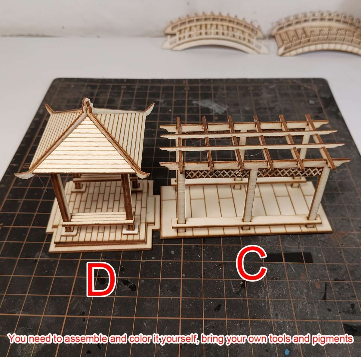 3D Building Model Puzzle Set