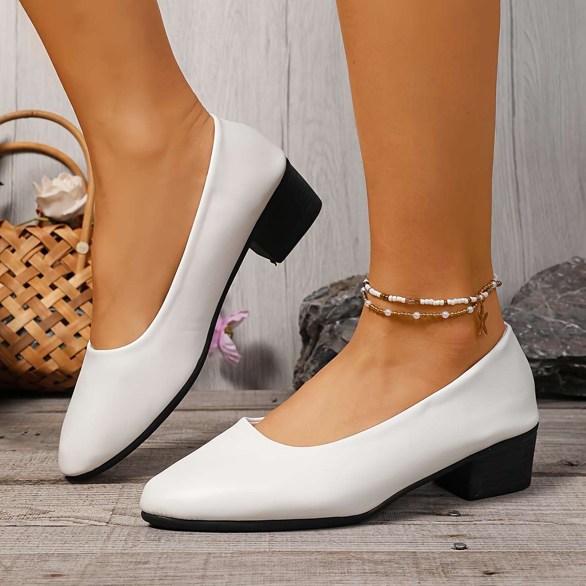 Women S High Heels Color White Sizeuk 6.5