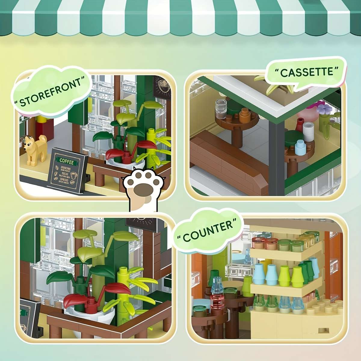 Building Toy Architectural Model Toy Set Model Cake Shop