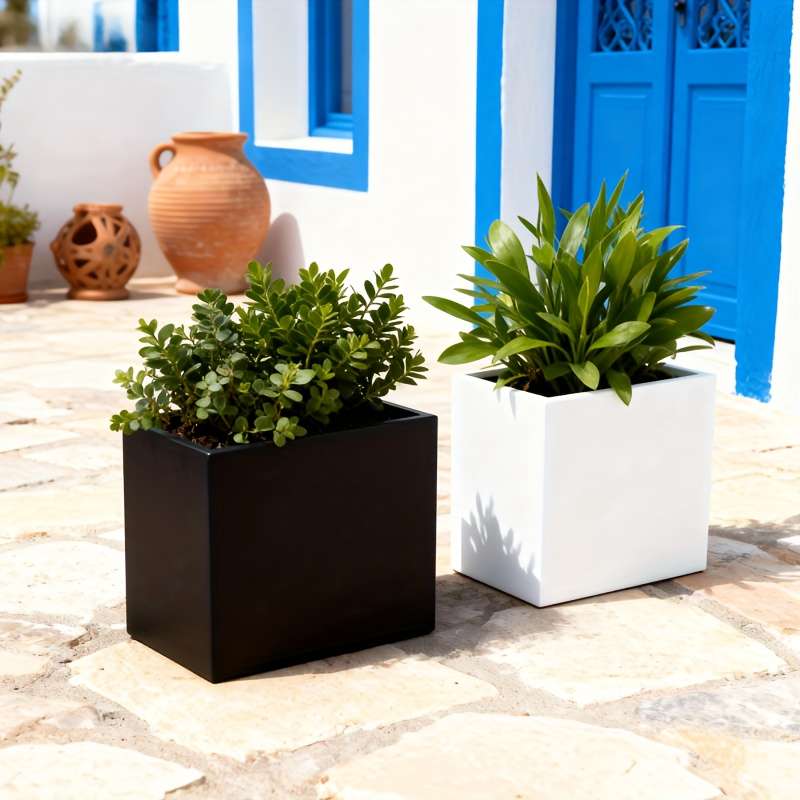 Flowerpot Size 27 27 55 Black Yj