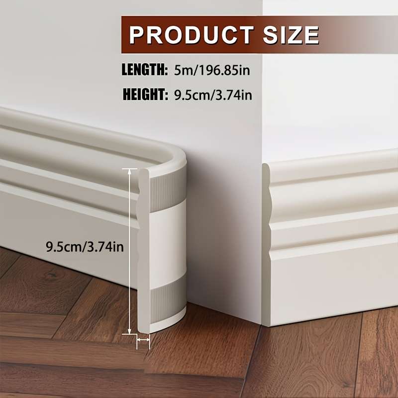 Skirting Board Gray Style 5M196.85In