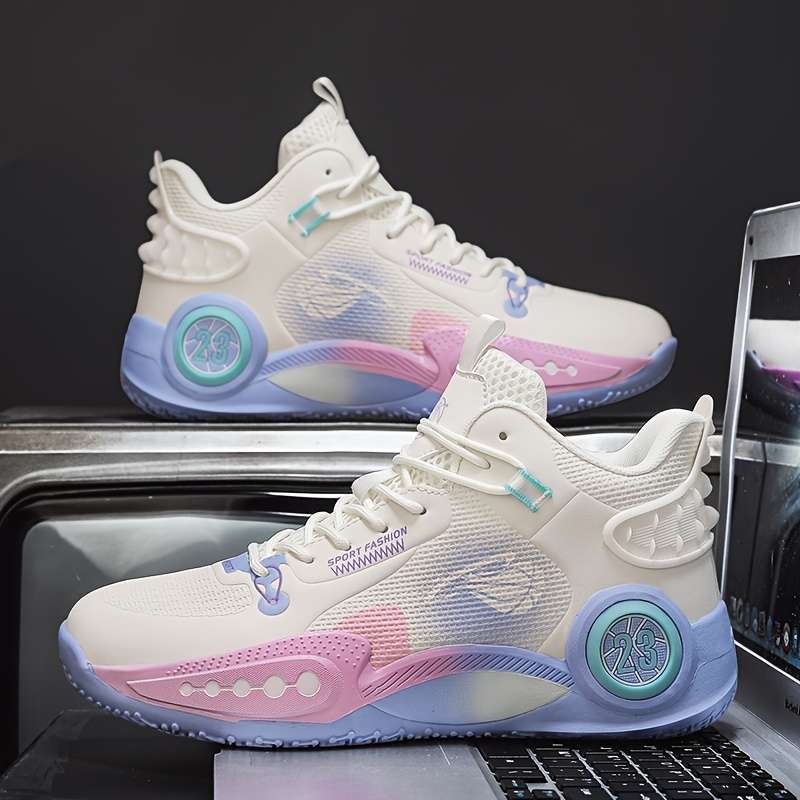 Sneakers Pink And White Size Uk 7