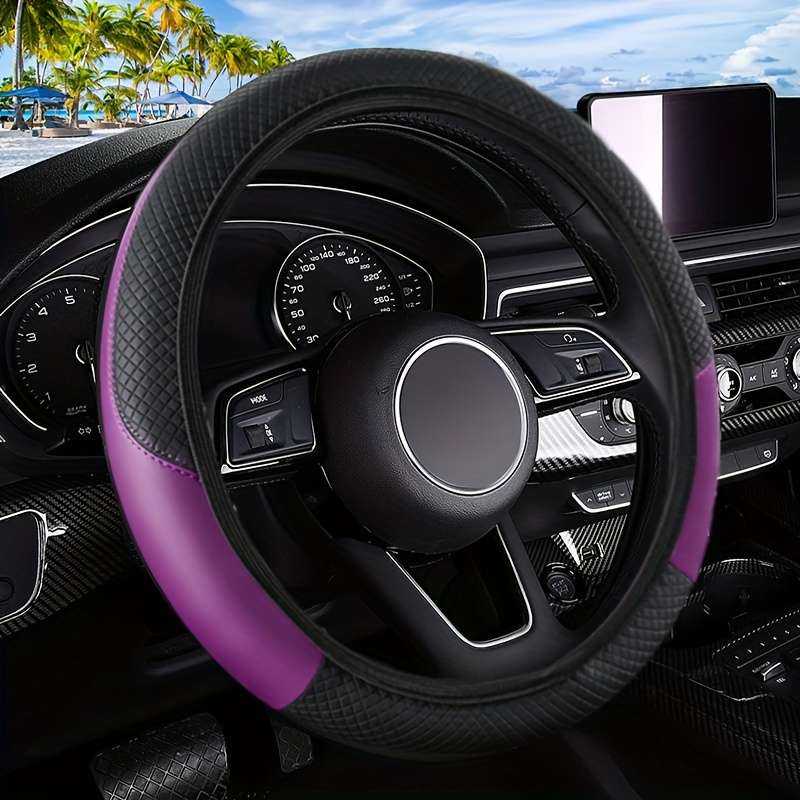 Car Steering Wheel Cover Grey