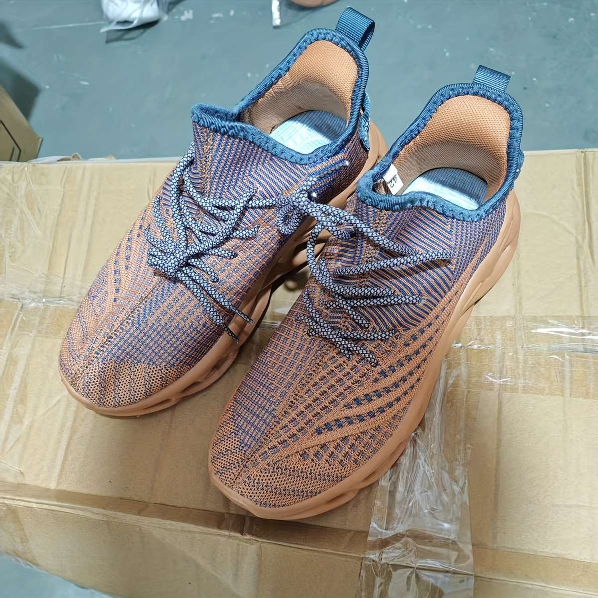Sneakers Color Khaki Sizeuk 7.5