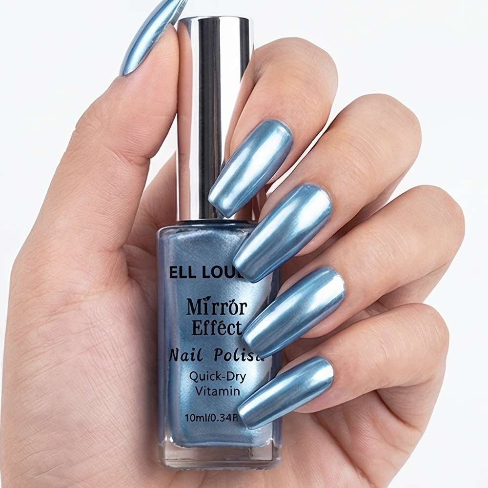 Nail Polish Model Lacquer Nail Polish Mirrorblue