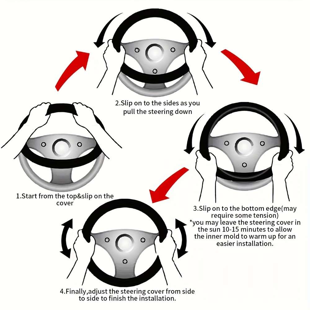 Car Steering Wheel Cover Diameter38.1Cm