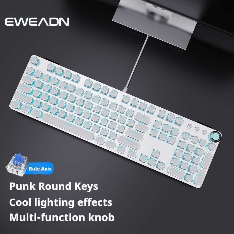 Portable HighQuality Build For Laptop Desktop Eweadn Punk Typewriter Mechanical