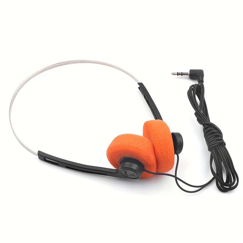 Wired Headphones Orange Model F003